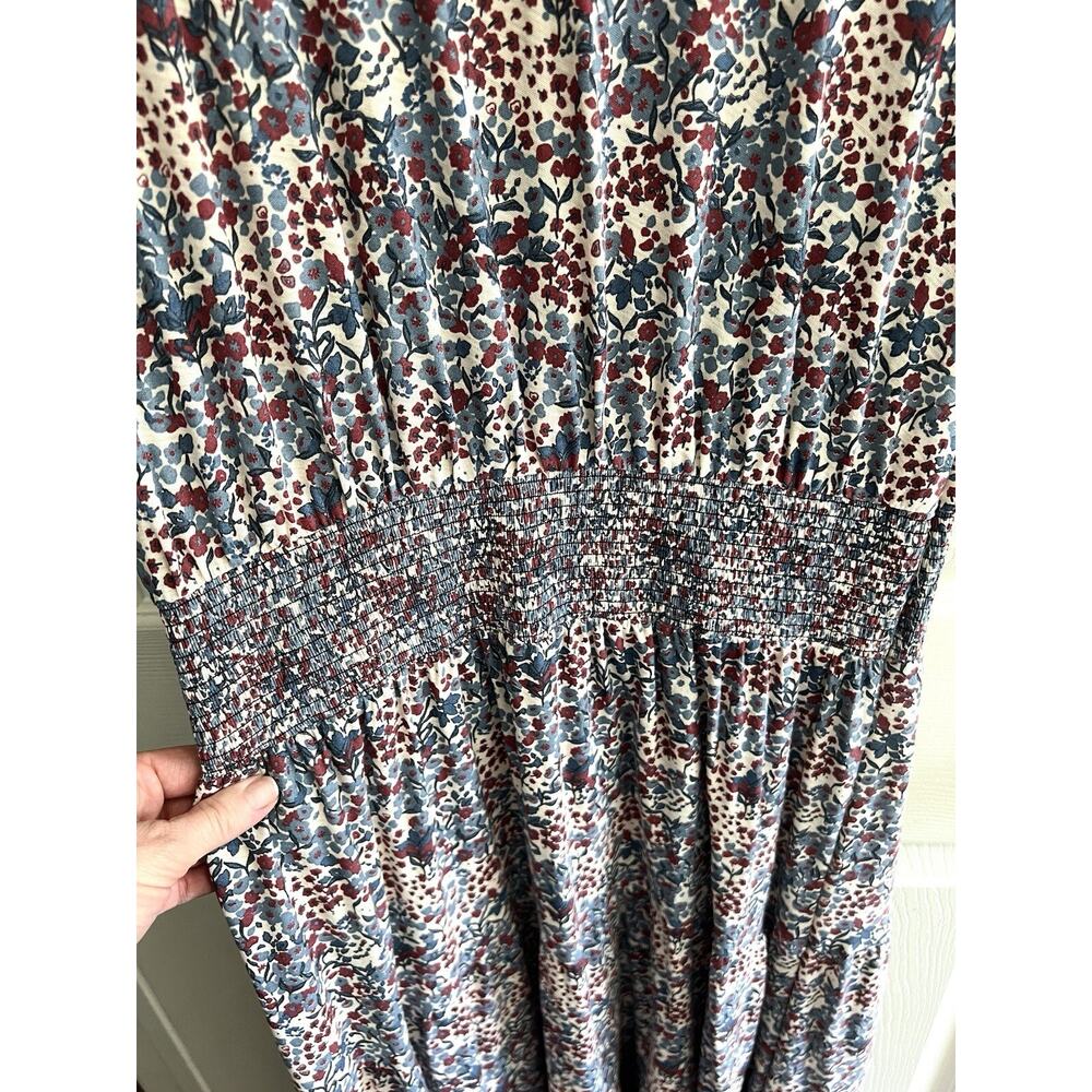 NATION LTD 2023 Martine Casual Peasant Cherry Blossom Maxi Dress - Picture 9 of 16